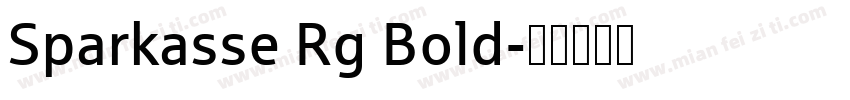 Sparkasse Rg Bold字体转换
